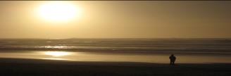 Coucher de soleil en bord de mer
